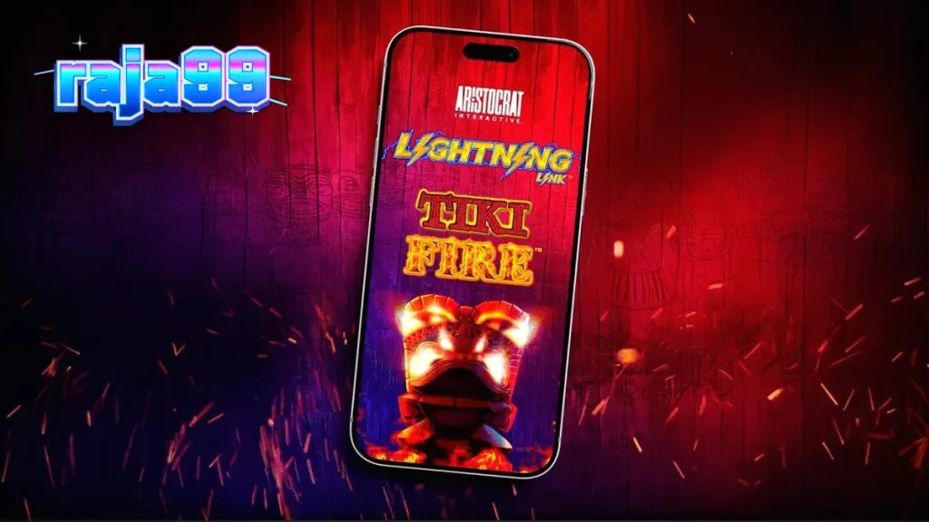 Tiki Fire Lightning Link slot machine interface